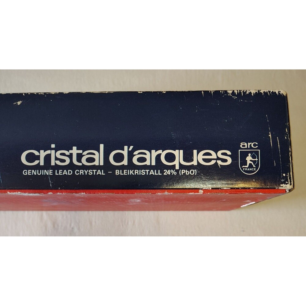Vtg 6 Pc Cristal D'Arques 5.9oz Longchamp Genuine Lead Crystal Wine Glasses NIB - Picture 7 of 9